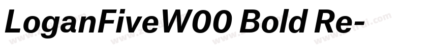 LoganFiveW00 Bold Re字体转换